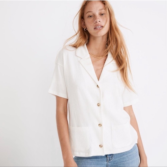 Madewell Tops - Madewell Knit Lightspun Camp Shirt